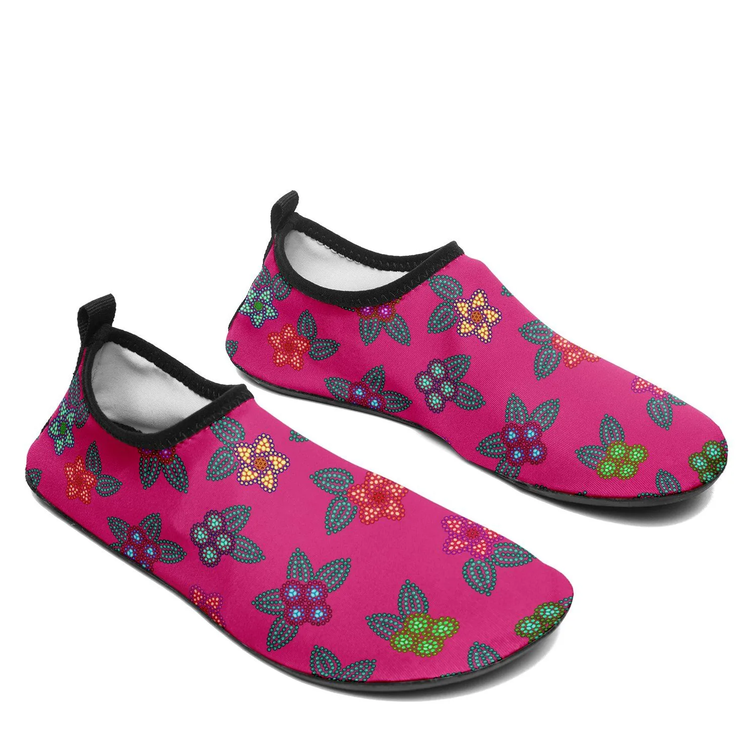 Berry Flowers Sockamoccs Slip On Shoes