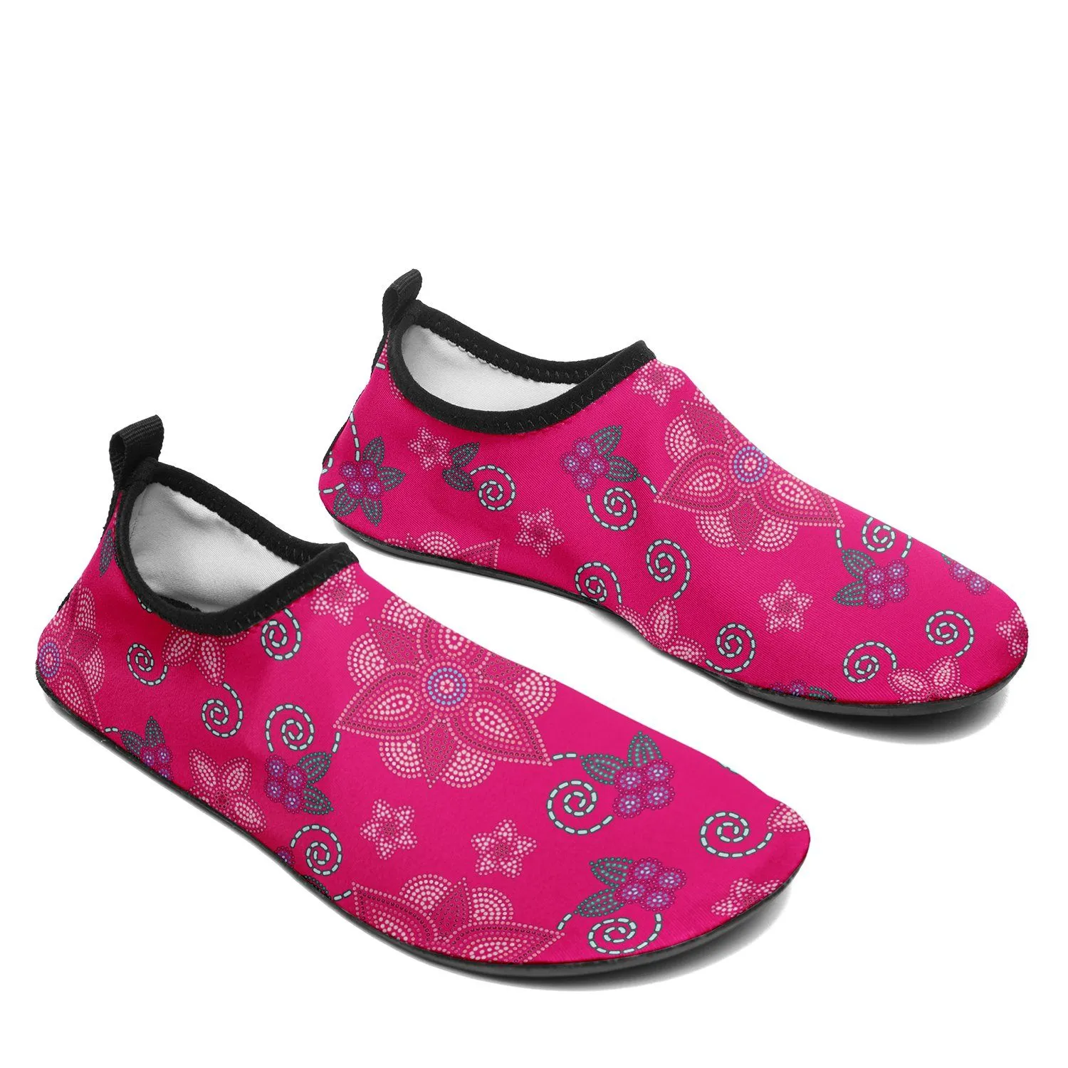 Berry Picking Pink Sockamoccs Slip On Shoes