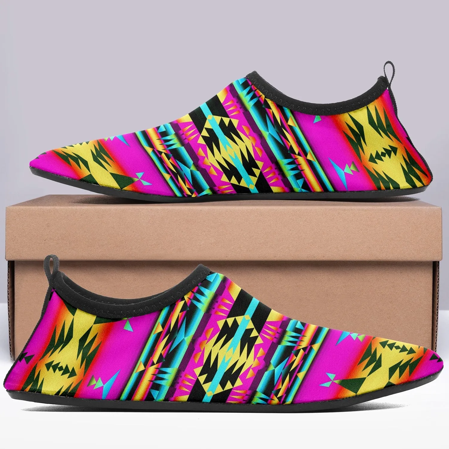 Between the Sunset Mountains Sockamoccs Slip On Shoes