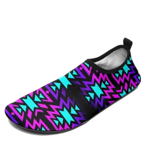 Black Fire Winter Sunset Sockamoccs Slip On Shoes