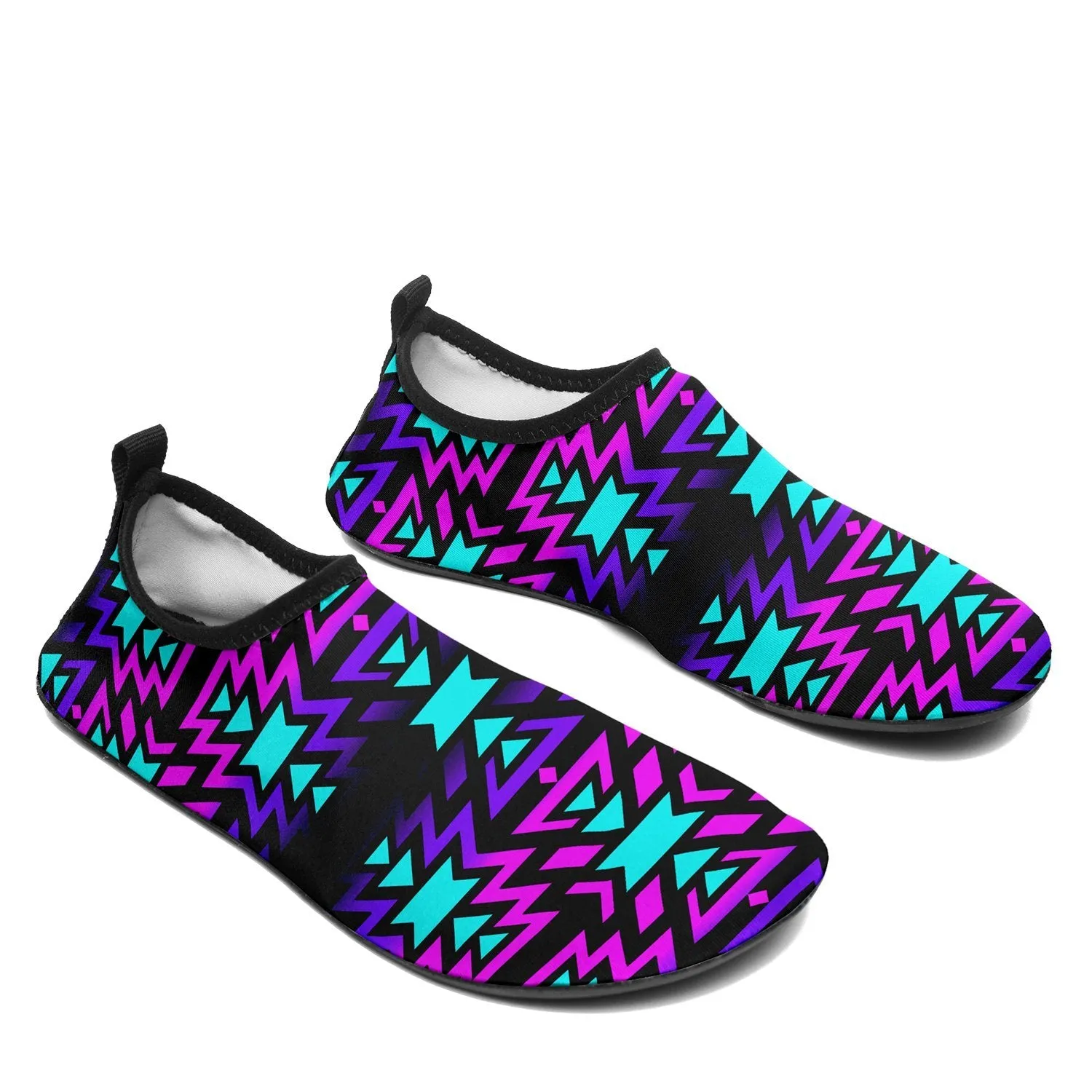 Black Fire Winter Sunset Sockamoccs Slip On Shoes
