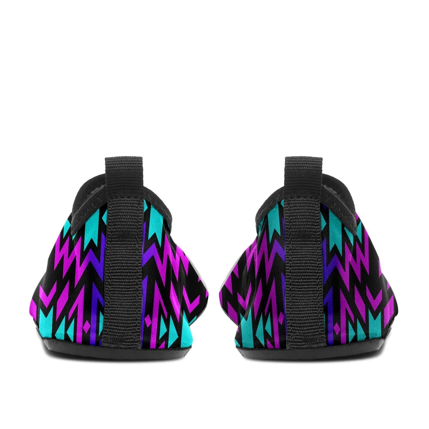 Black Fire Winter Sunset Sockamoccs Slip On Shoes