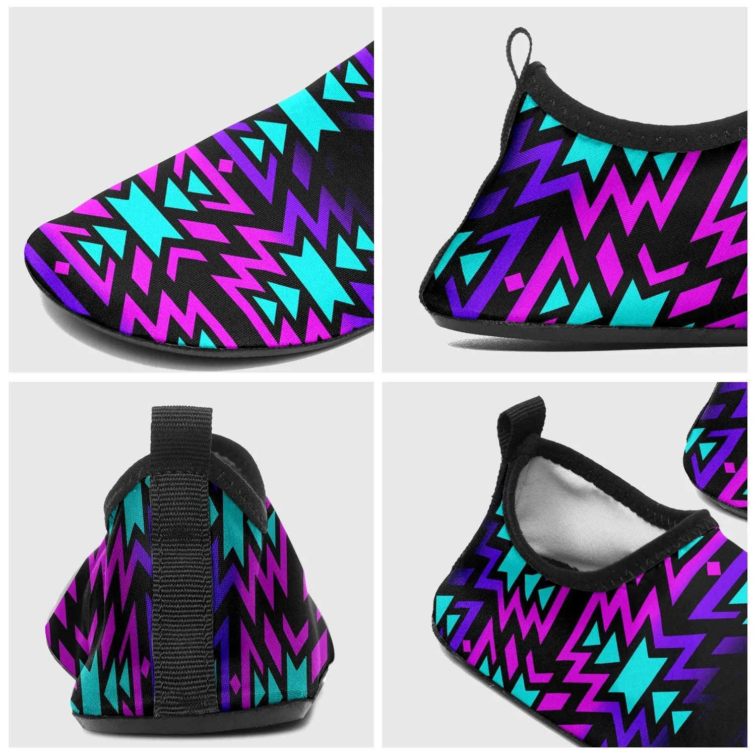 Black Fire Winter Sunset Sockamoccs Slip On Shoes