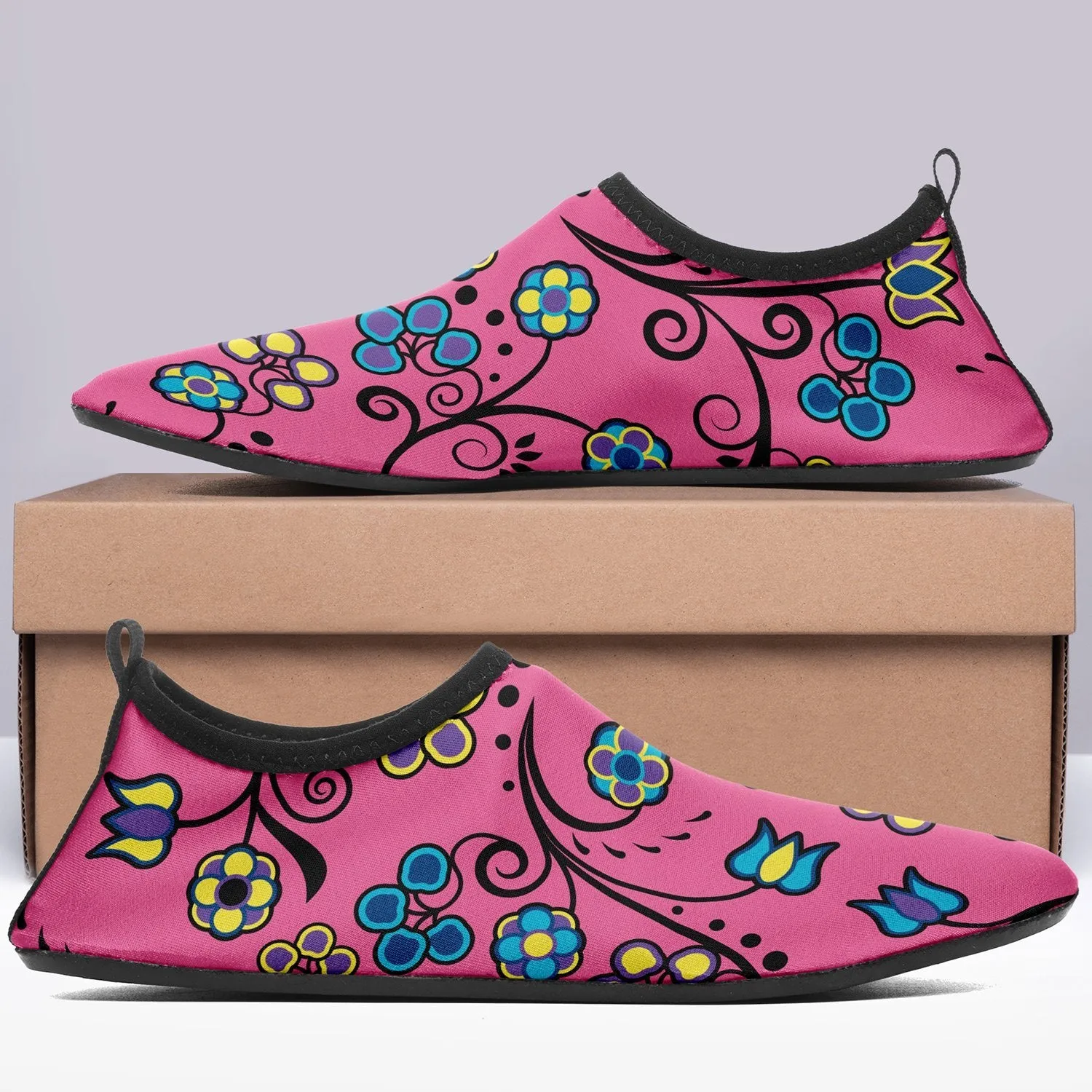 Blue Trio Bubblegum Sockamoccs Slip On Shoes