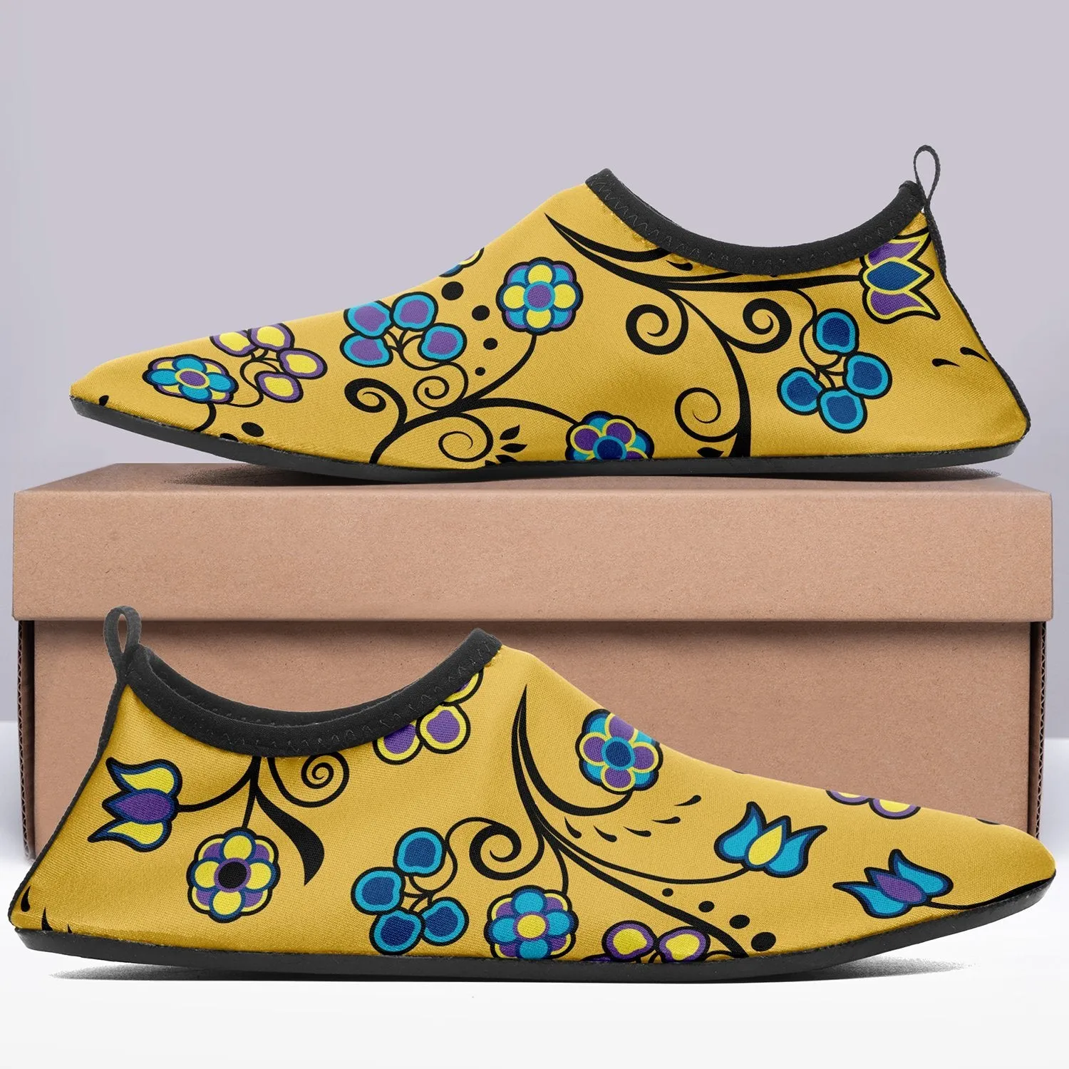 Blue Trio Tuscan Sockamoccs Slip On Shoes