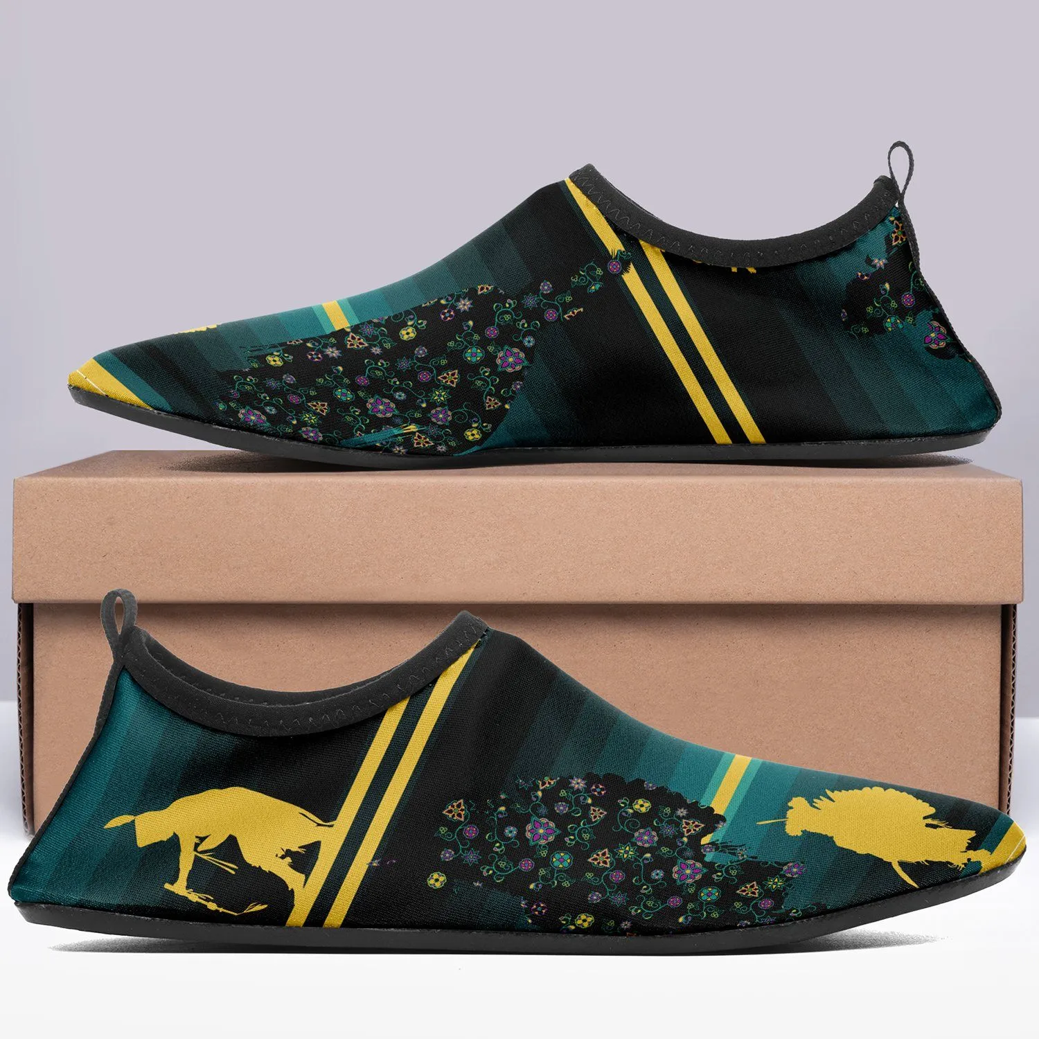 Dancers Inspire Green Sockamoccs Slip On Shoes