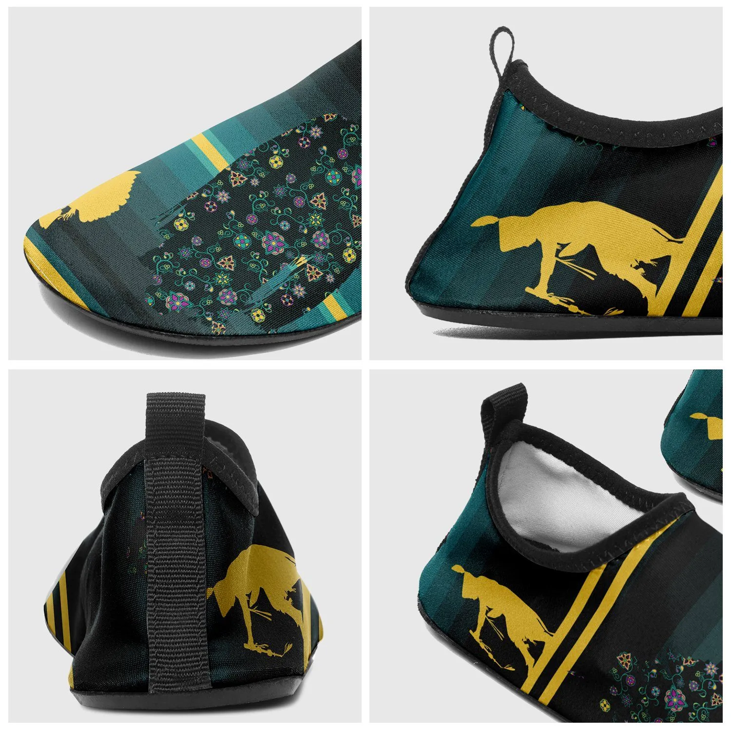 Dancers Inspire Green Sockamoccs Slip On Shoes