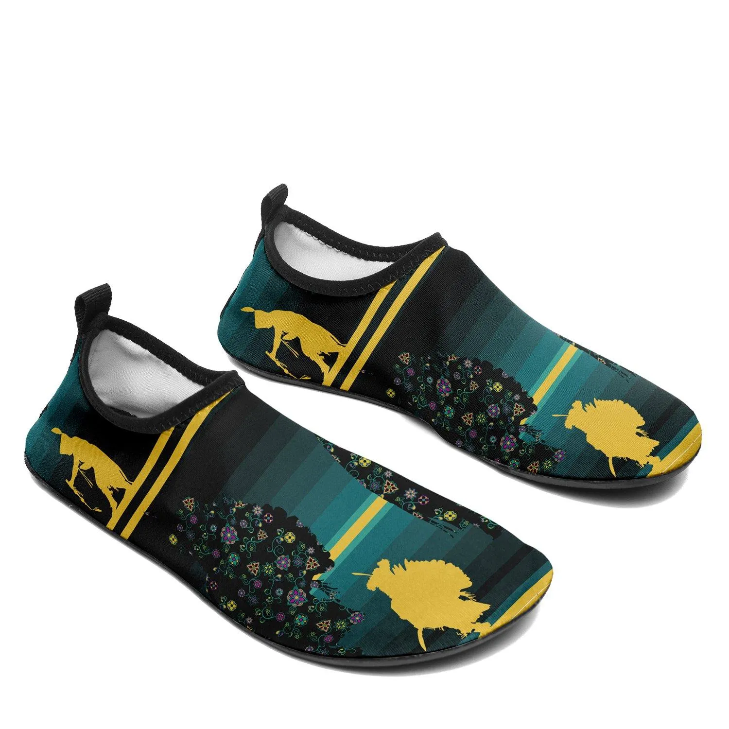 Dancers Inspire Green Sockamoccs Slip On Shoes