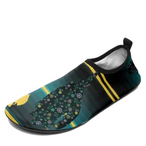 Dancers Inspire Green Sockamoccs Slip On Shoes
