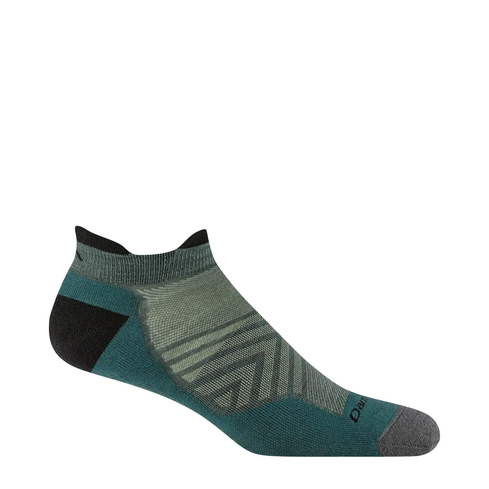 Darn Tough Men's Run No Show Tab Ultra-Lightweight Running Sock in Teal