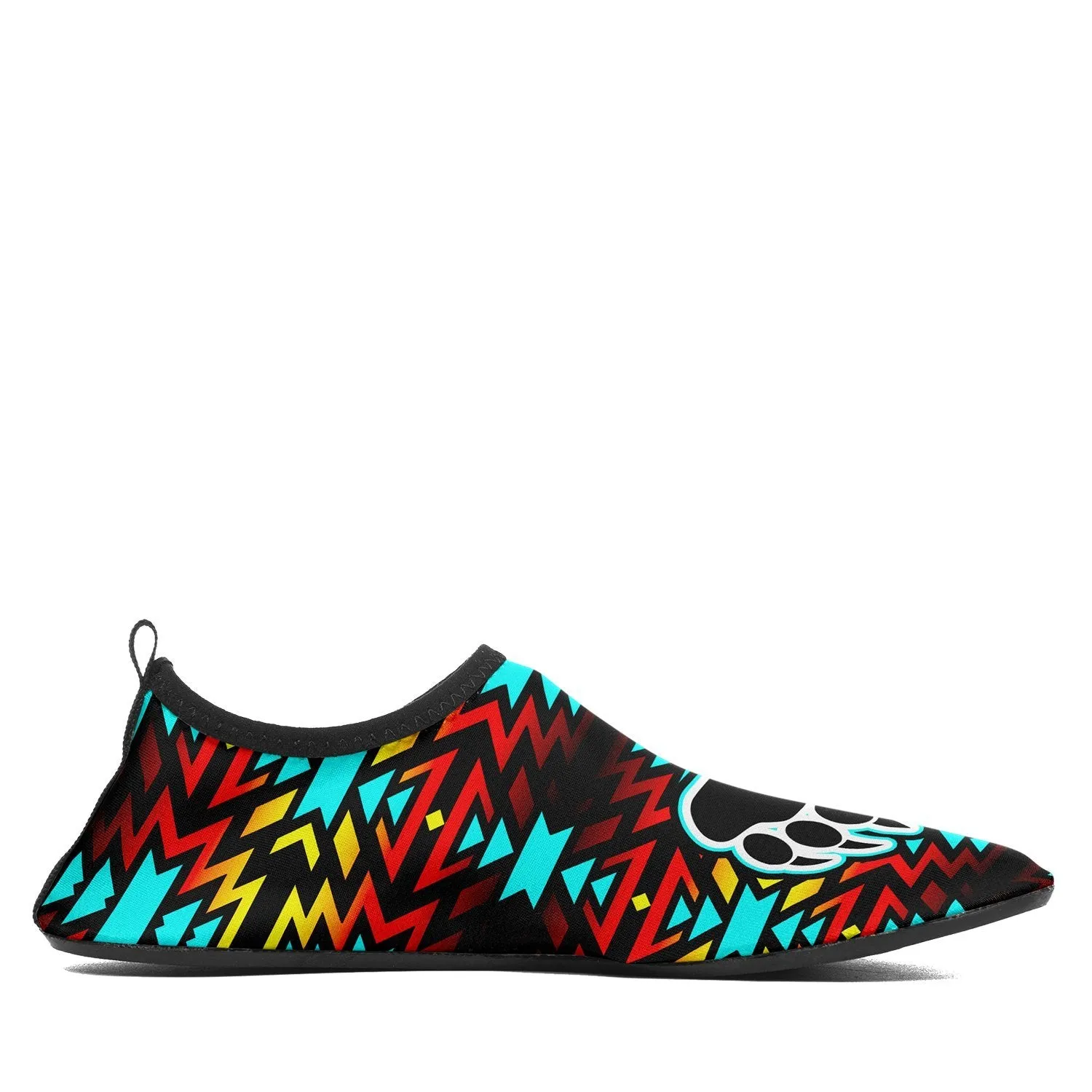 Fire Colors and Turquoise Bearpaw Sockamoccs Slip On Shoes