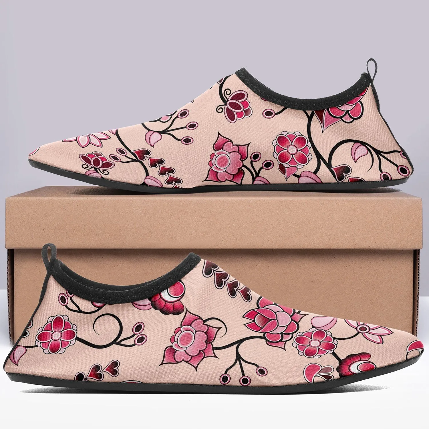 Floral Amour Sockamoccs Slip On Shoes