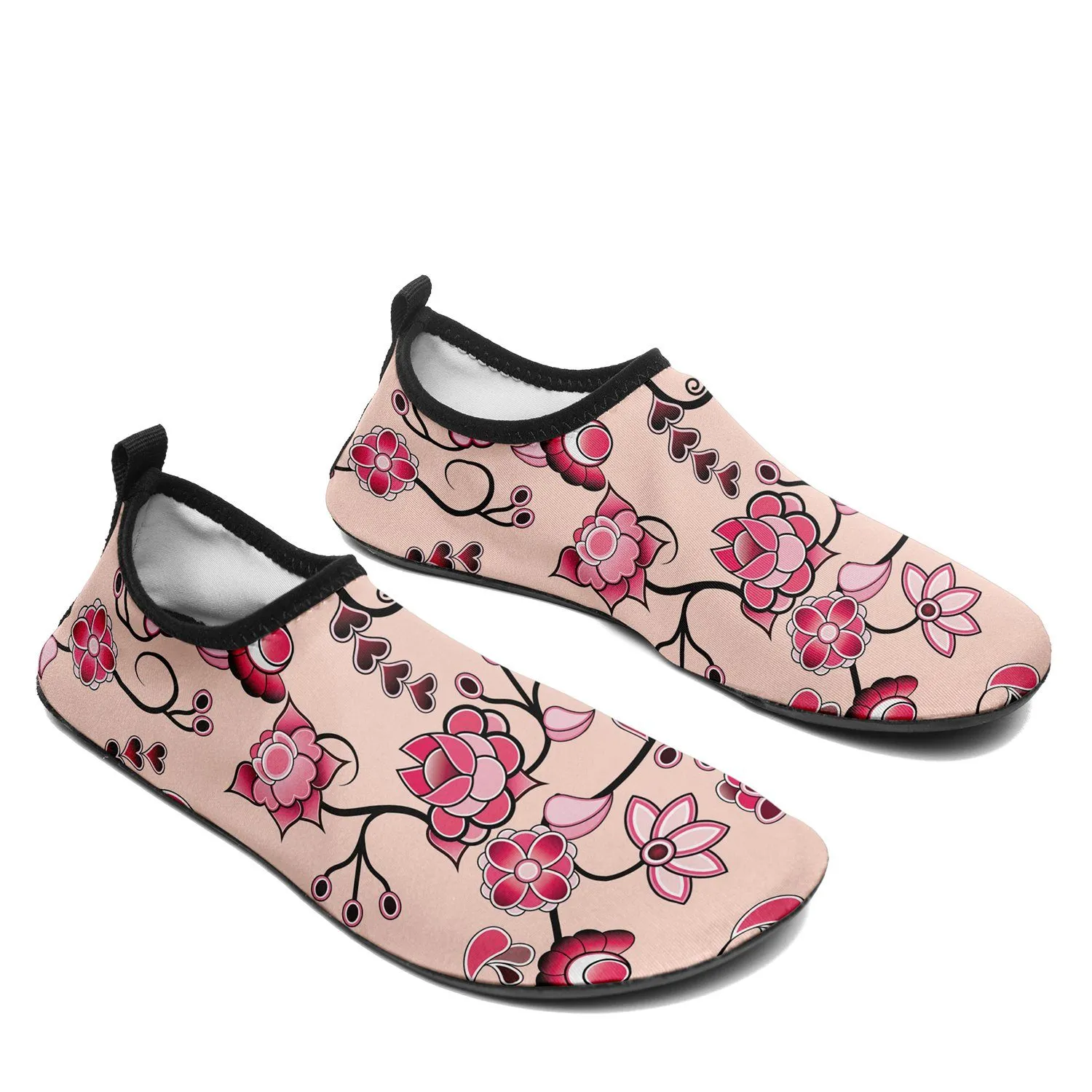 Floral Amour Sockamoccs Slip On Shoes