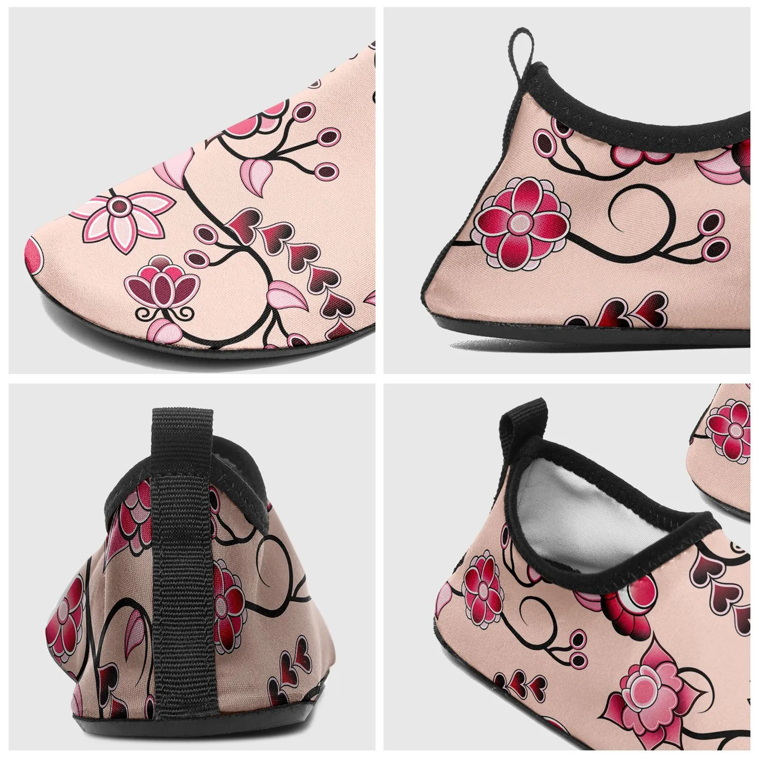 Floral Amour Sockamoccs Slip On Shoes
