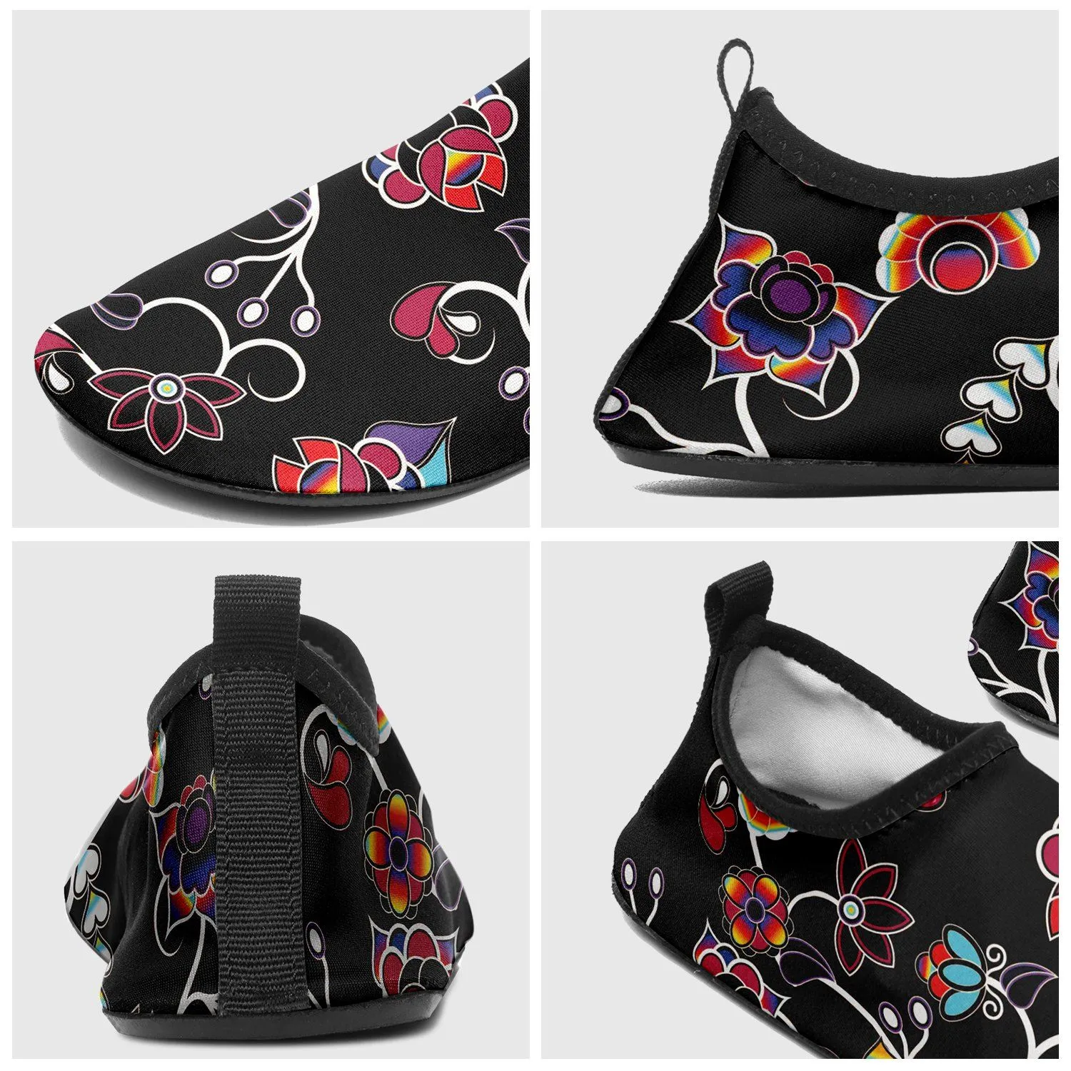 Floral Danseur Sockamoccs Slip On Shoes