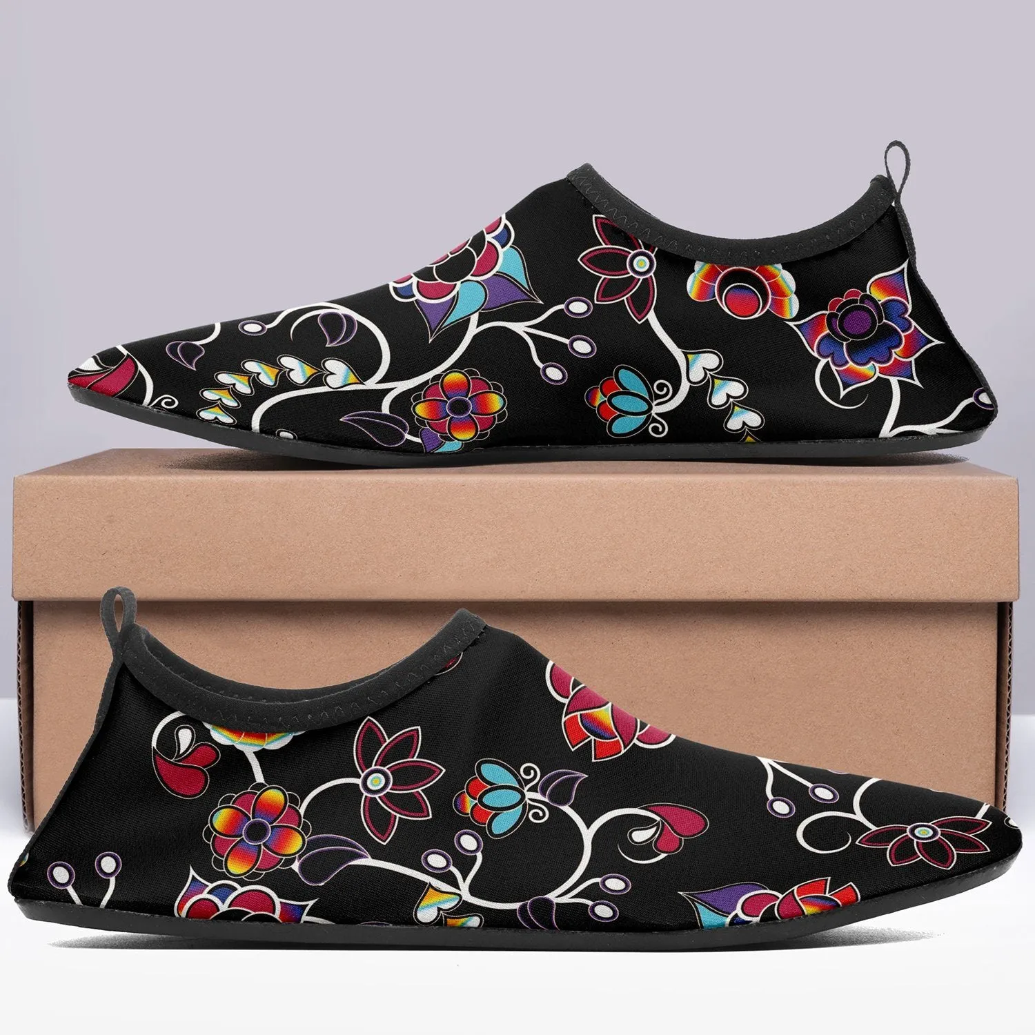 Floral Danseur Sockamoccs Slip On Shoes