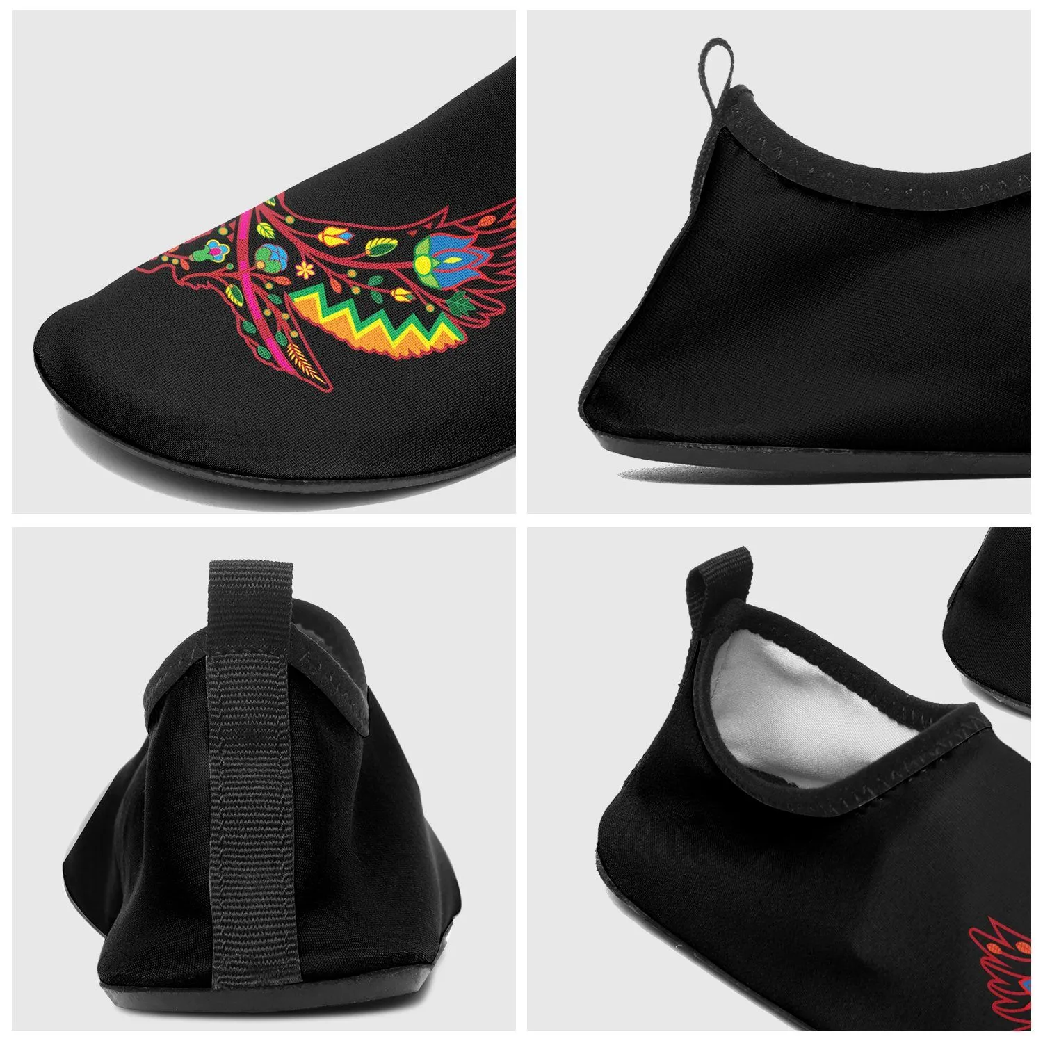 Floral Eagle Sockamoccs Slip On Shoes