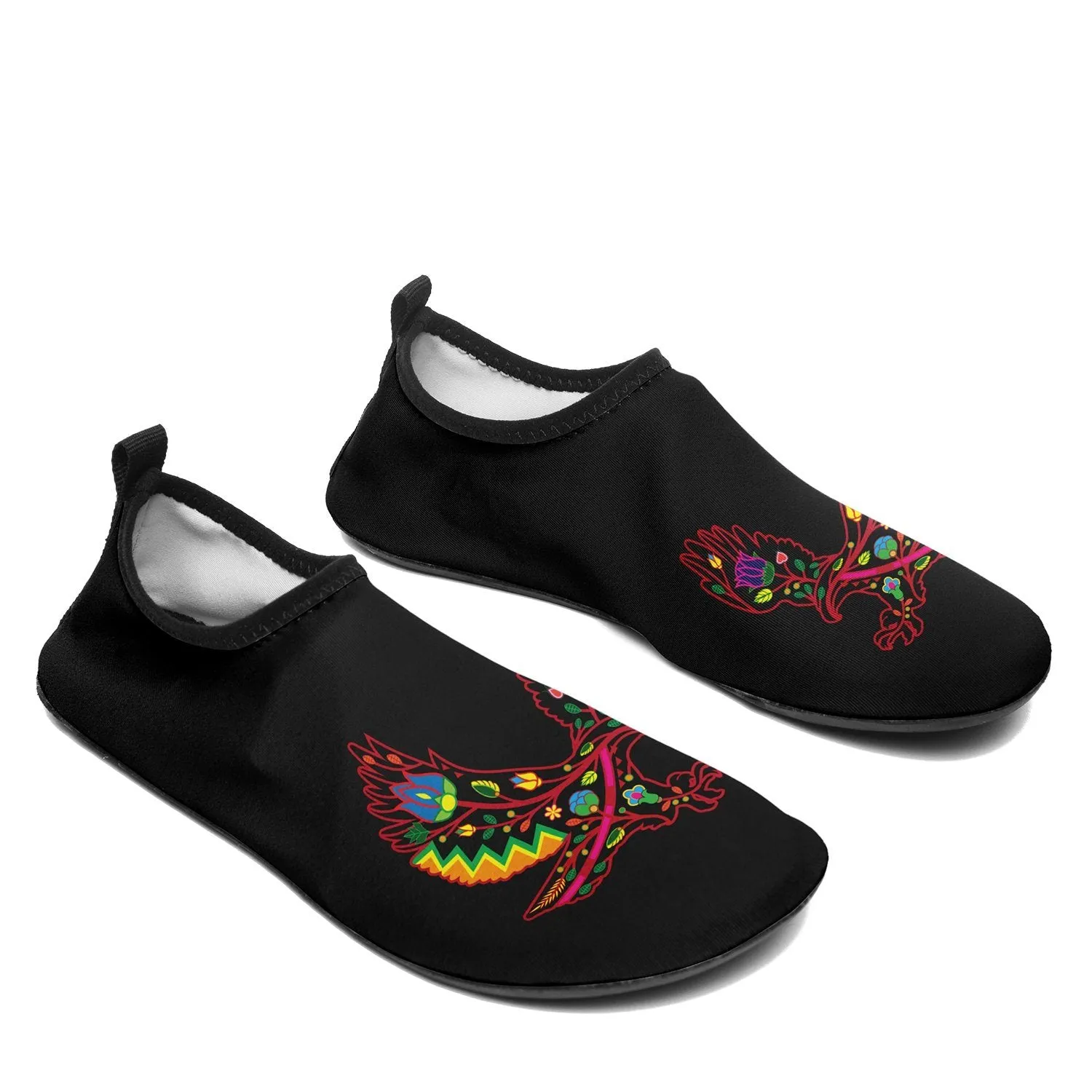 Floral Eagle Sockamoccs Slip On Shoes