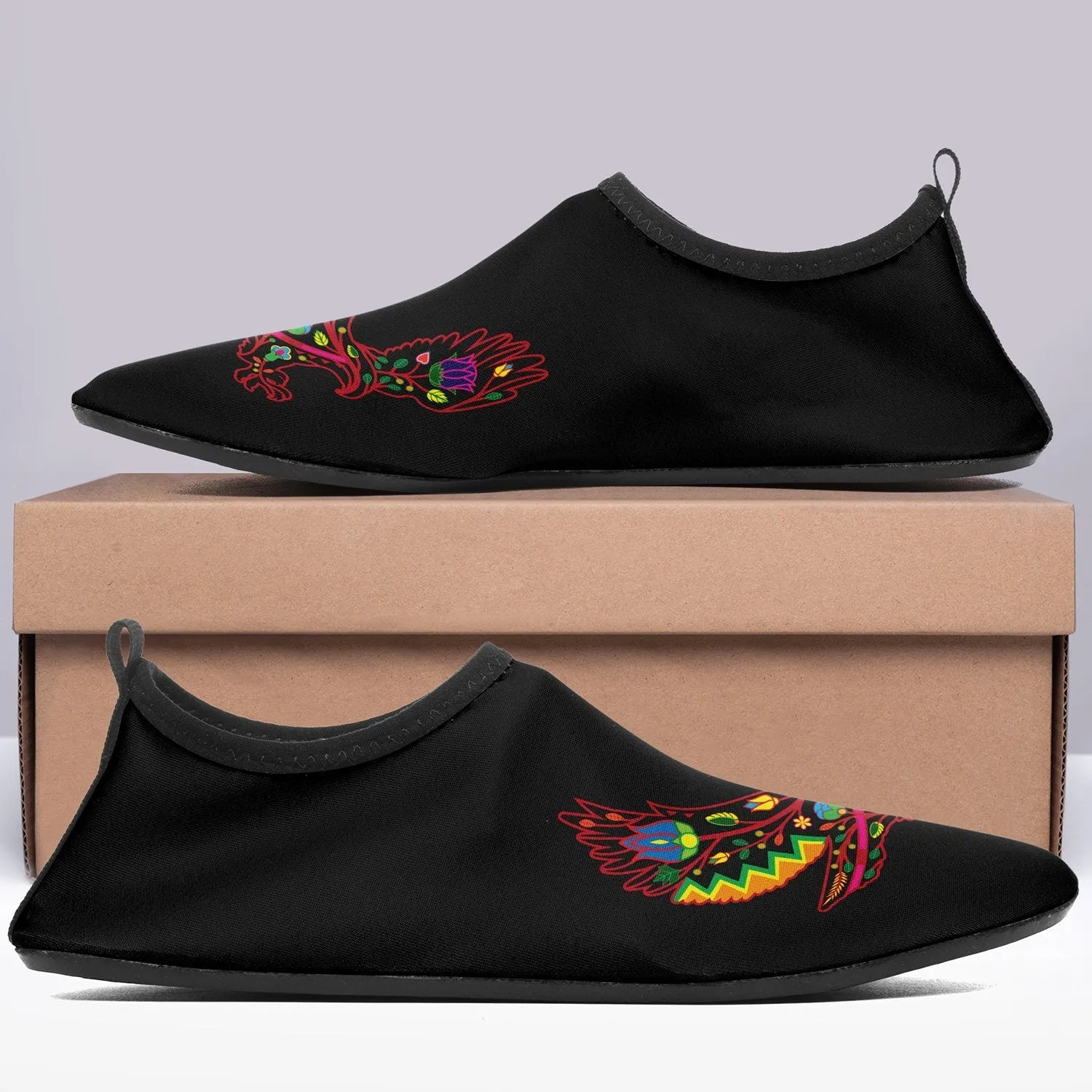 Floral Eagle Sockamoccs Slip On Shoes