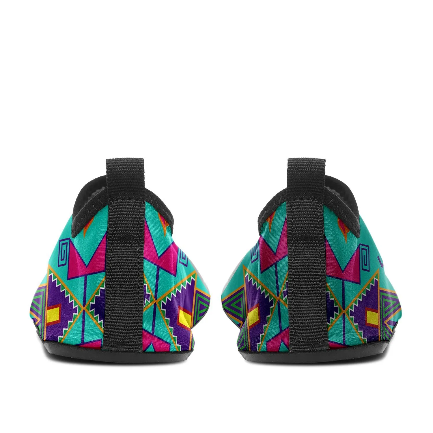 Geometric Floral Fall Sky Sockamoccs Slip On Shoes