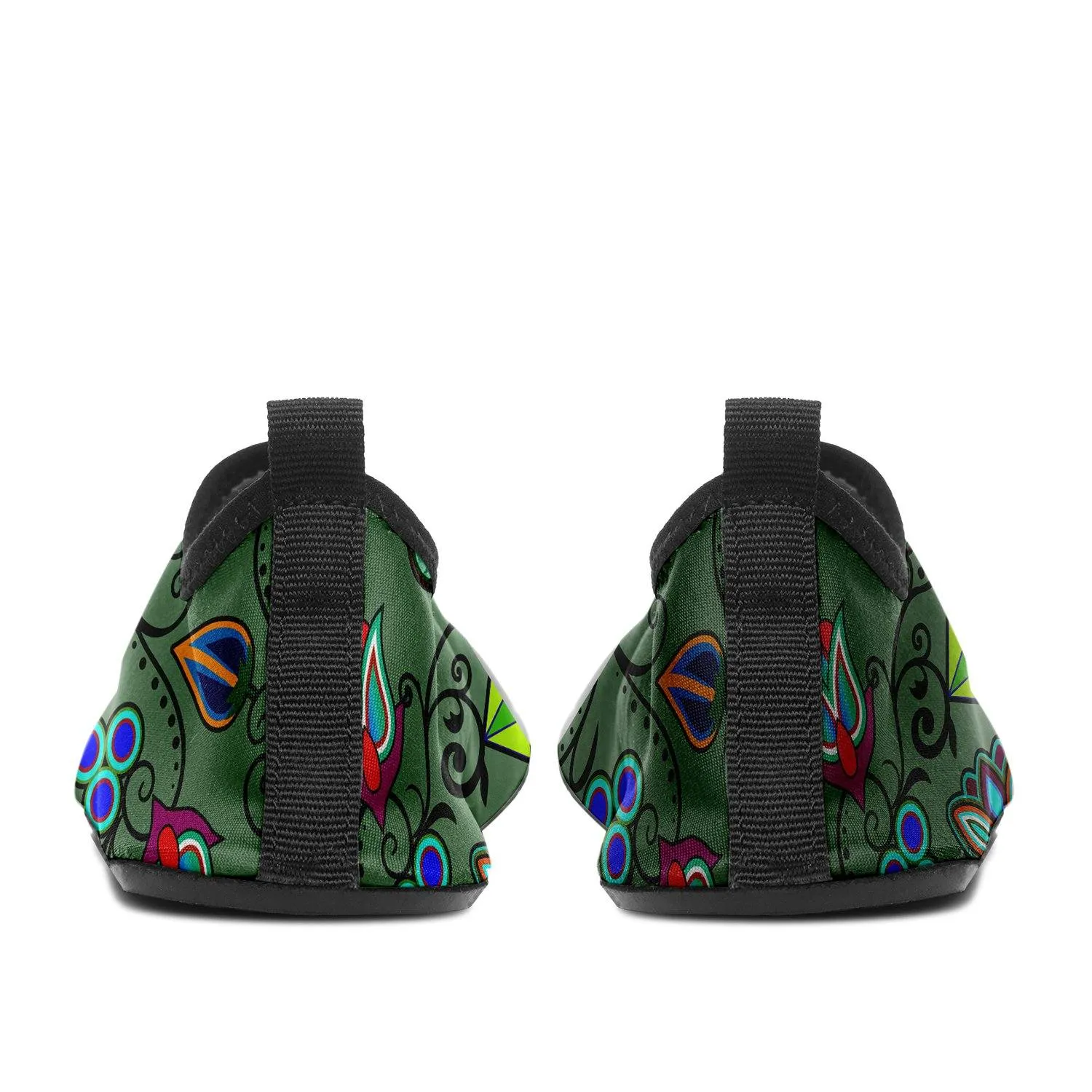 Indigenous Paisley Dark Sea Sockamoccs Slip On Shoes