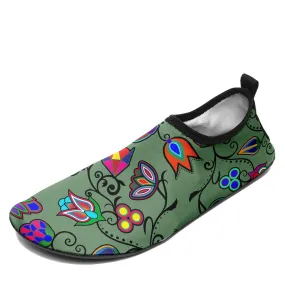 Indigenous Paisley Dark Sea Sockamoccs Slip On Shoes