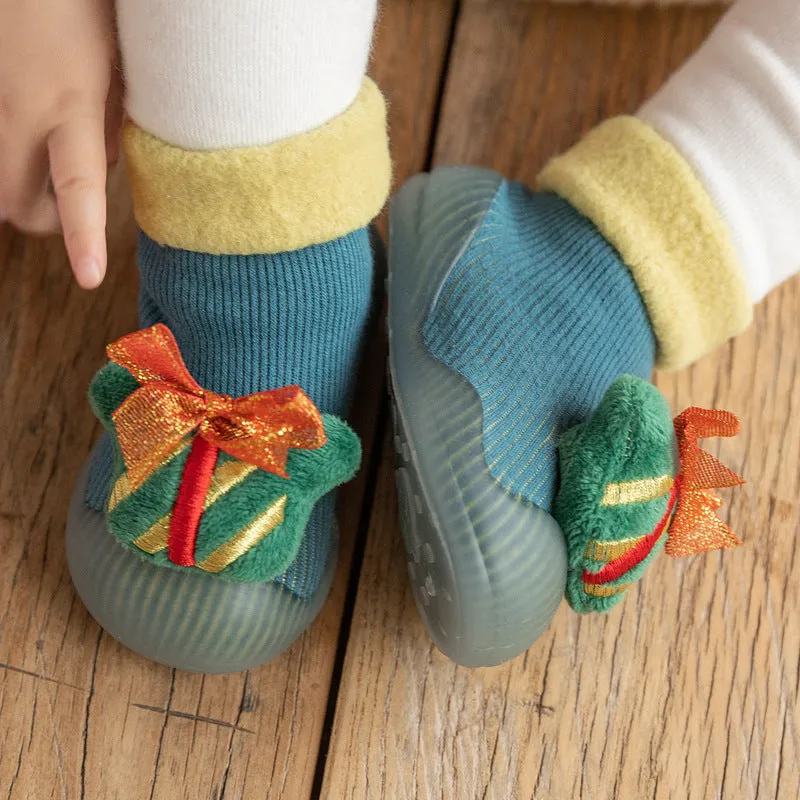 Non-Slip Baby Sock Shoes - Christmas