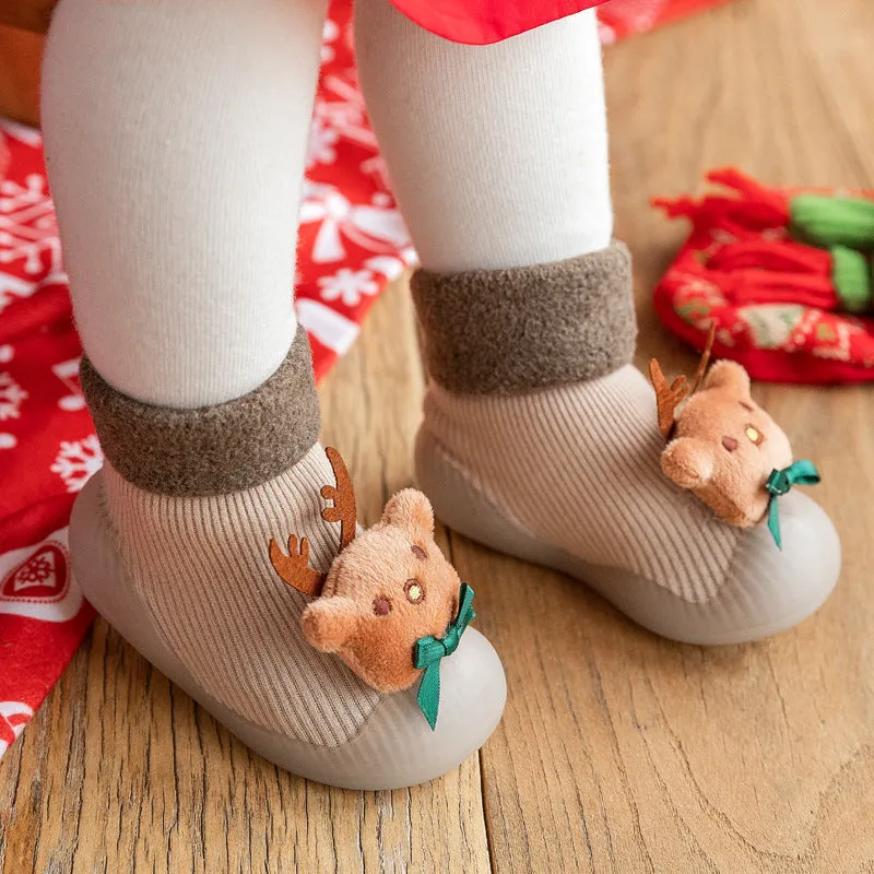 Non-Slip Baby Sock Shoes - Christmas
