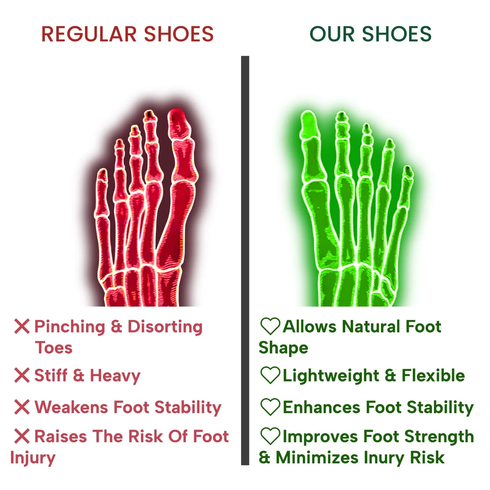 PeakTrek Non-slip Winter Barefoot Shoes