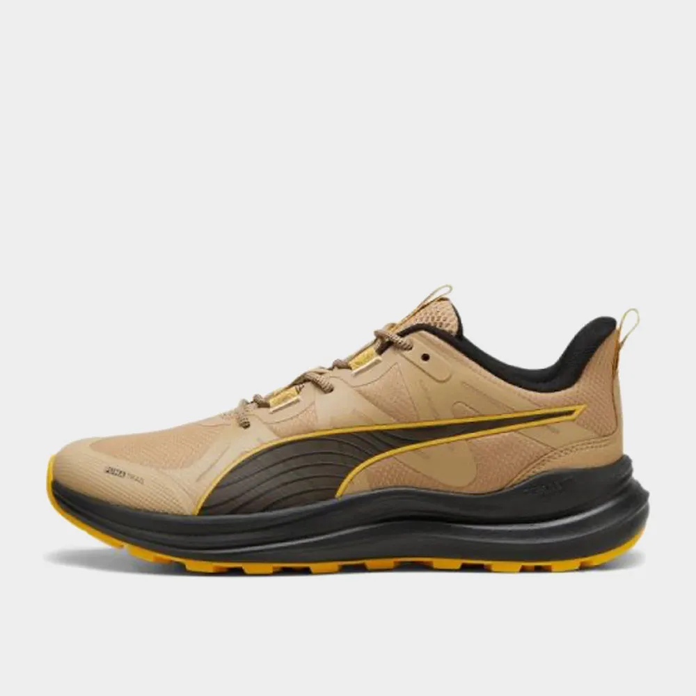Puma Mens Reflect Lite Trail Running Trail Brown/black/yellow _ 183754 _ Brown