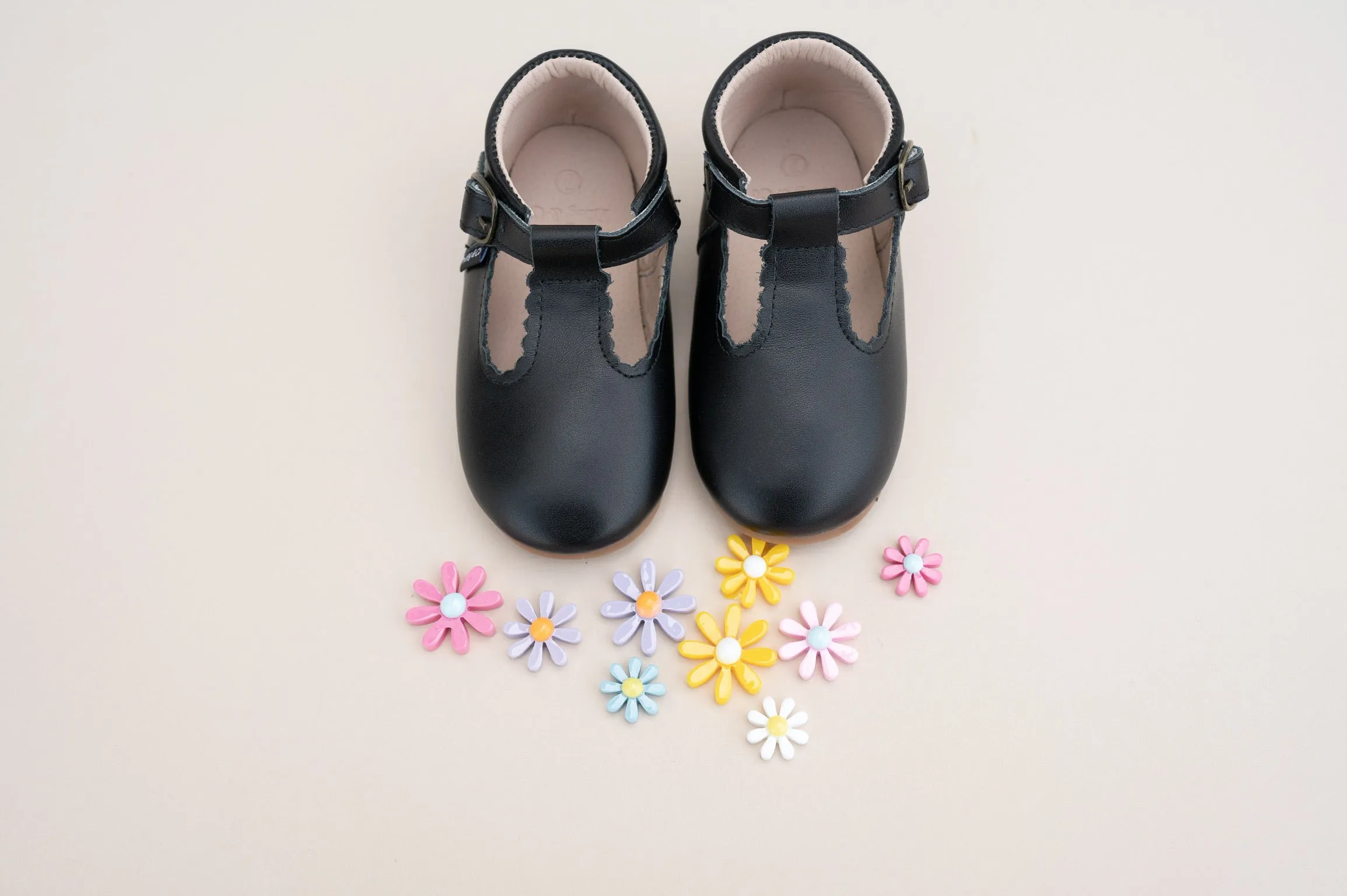 Riley T-Straps - Onyx Black