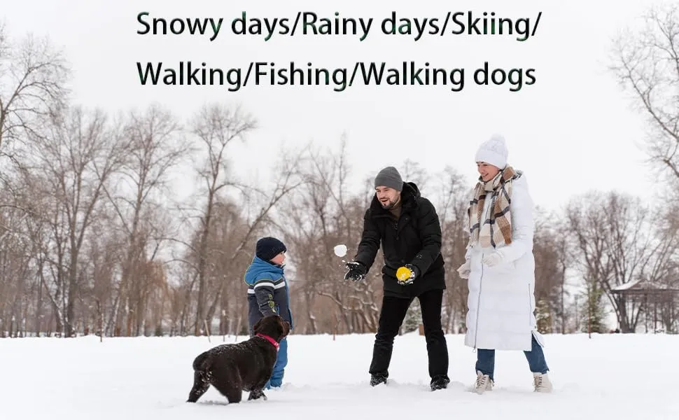 SILENTCARE Men's Warm Snow Boots, Fur Lined Waterproof Winter Shoes, Anti-Slip Lightweight Ankle Boot (10 M US, Black)