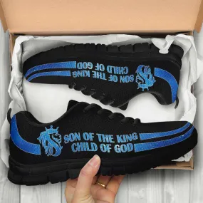 Son of the King Child of God Bible Verse Inspired Art Mesh Fabric Running Shoes