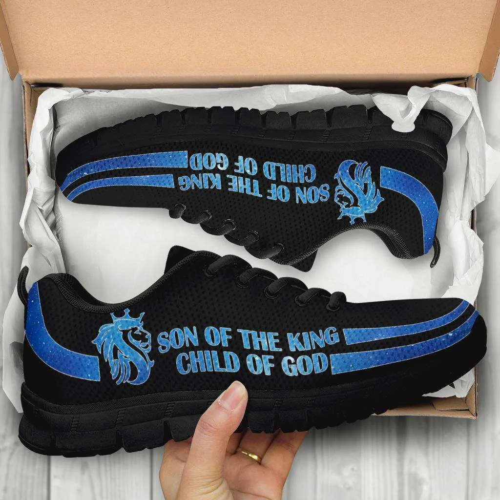 Son of the King Child of God Bible Verse Inspired Art Mesh Fabric Running Shoes