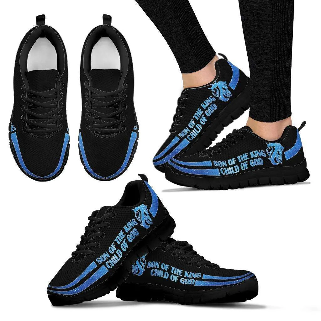 Son of the King Child of God Bible Verse Inspired Art Mesh Fabric Running Shoes