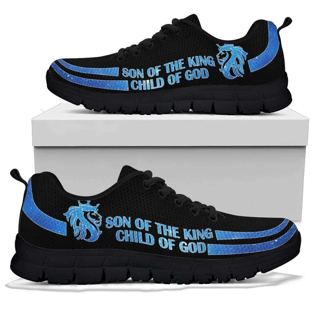 Son of the King Child of God Bible Verse Inspired Art Mesh Fabric Running Shoes