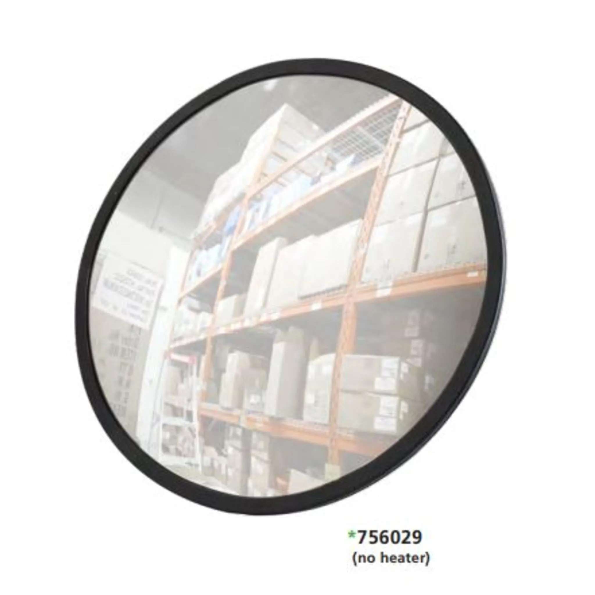 Techspan 12” Round Heated Snow Plow Mirror