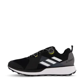 Terrex Two BOA Trail Running Shoes Core Black / Crystal White / Solar Yellow