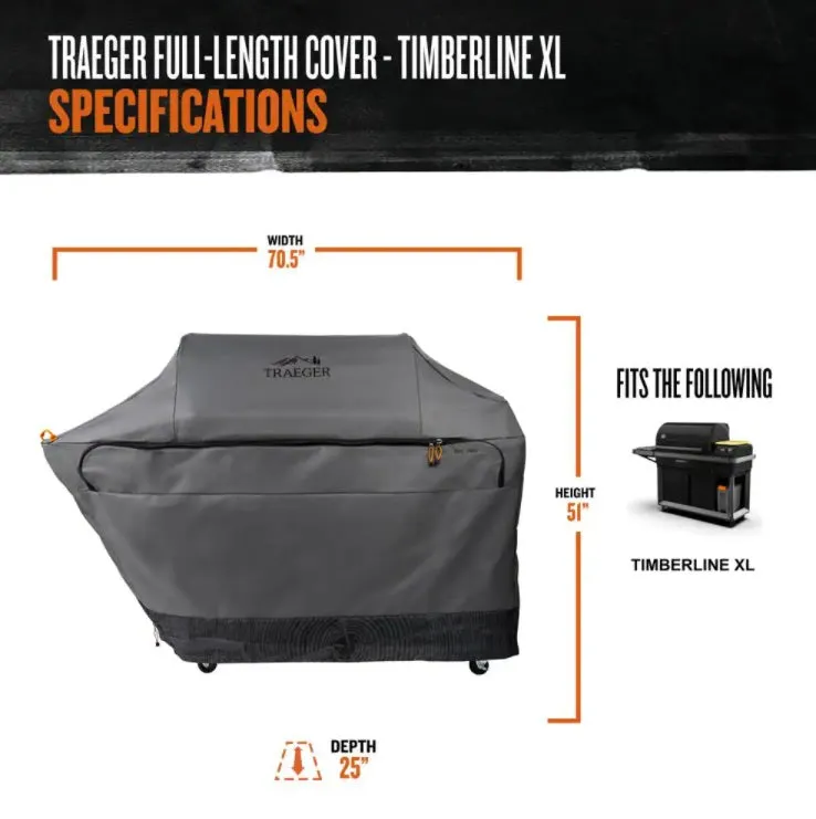 Traeger Timberline XL Full-Length Grill Cover